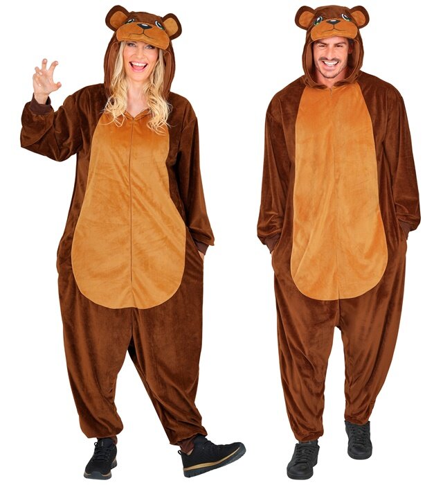Unisex plyšový kostým medvěd