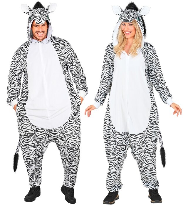 Unisex plyšový kostým zebra