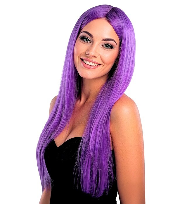 Dámská fialová paruka glamour