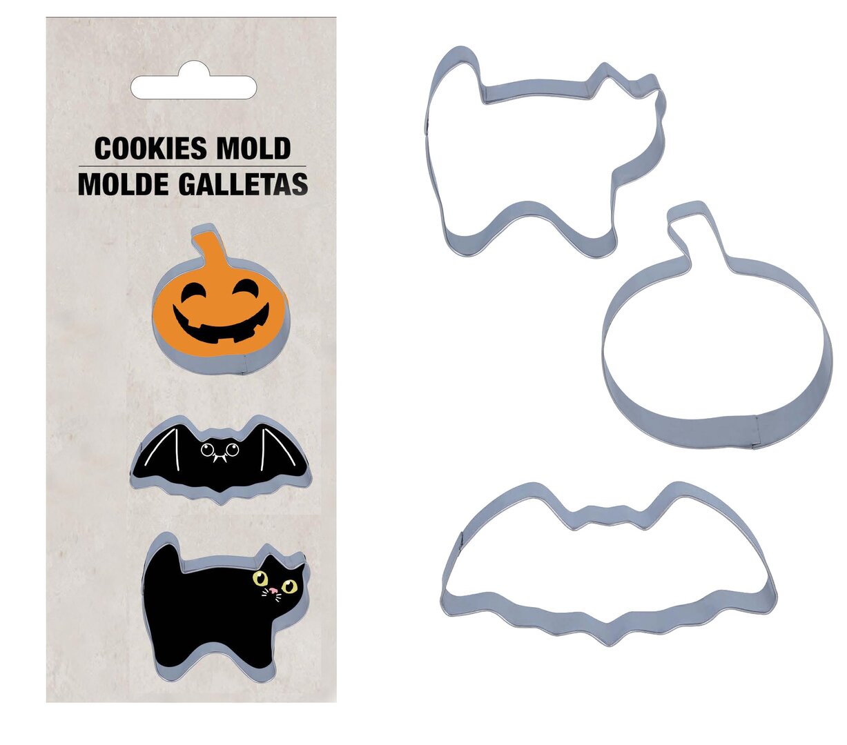 Sada 3 ks halloweenských vykrajovátek