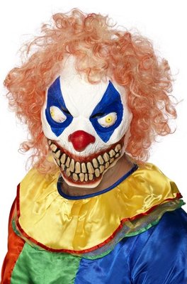 Maska na Halloween Klaun děsivá
