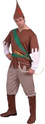 Pánský kostým Robin Hood (hnědý)