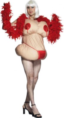 Pánský kostým tlustá striptérka