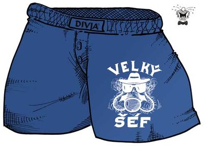 Trenýrky Velký šéf, modré
