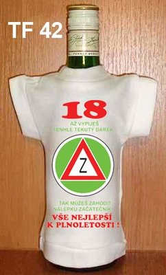 Tričko na flašku 18 Až vypiješ tenhle tekutý