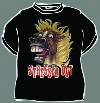 Tričko Stress out kůň