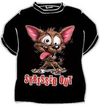 Tričko Stress out pes