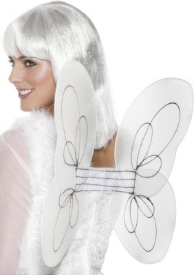 Andělská křídla bílá síťka
