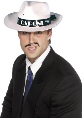 Klobouk Al Capone bílý sf