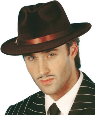 Klobouk Gangster hnědý