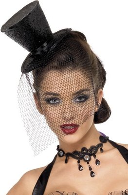 Klobouk Mini se závojem