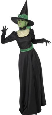 Dámský halloweenský kostým zlá čarodějnice černý