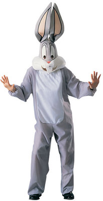Pánský kostým Bugs Bunny s celohlavovou maskou
