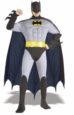Pánský kostým The Batman (se svalnatým hrudníkem)