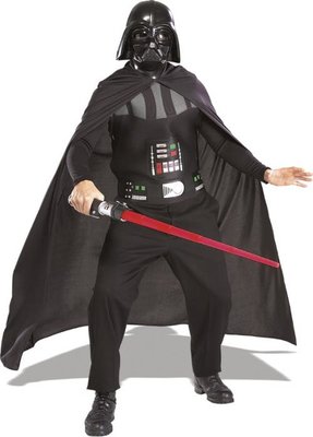 Sada Darth Vader (maska, světelný meč, plášť, hrudní díl)