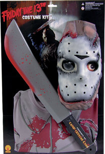 Sada Jason pátek 13tého (maska, tričko, mačeta)