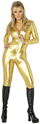 Dámský kostým Kočičí oblek zlatý
