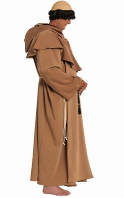 Pánský kostým mnich (světle hnědý)