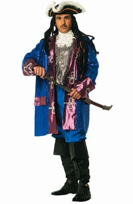 Pánský kostým pirát (modrý)