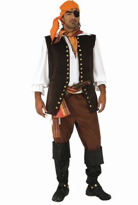 Pánský kostým pirát (s vestou)