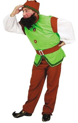 Pánský kostým elf (červený)