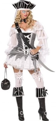 Dámský kostým pirátka (s volánky)