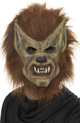 Maska vlkodlak (hnědá)