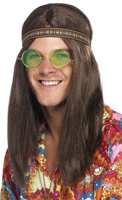 Pánská sada hippiek (čelenka, brýle, přívěšek)