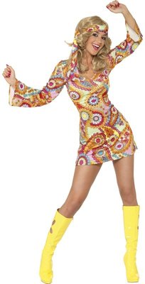Dámský kostým hippiesačka (krátké šaty)