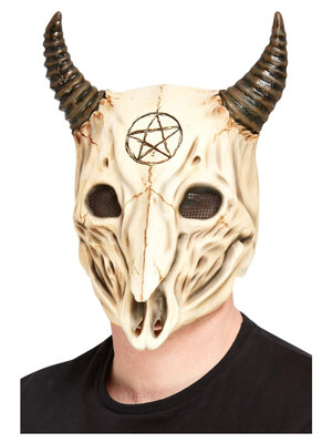 Latexová maska satanská lebka
