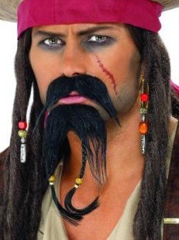 Knír a bradka pirát (Jack Sparrow)