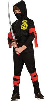 Chlapecký kostým Ninja se zlatou kobrou