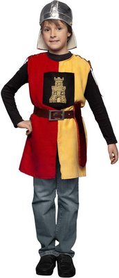 Chlapecký kostým Středověký voják žlutá/červená