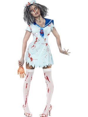 Dámský halloween kostým Zombie námořnice
