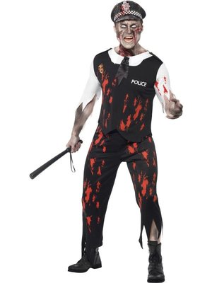 Pánský halloweenský kostým Zombie policista