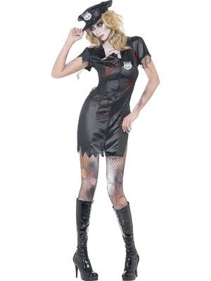 Dámský kostým na Halloween Zombie policajtka