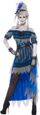 Halloweenský dámský kostým Duch salónní dívky