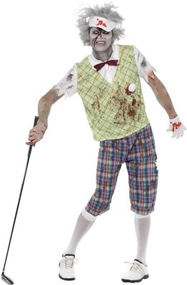 Pánský halloweenský kostým Zombie golfista