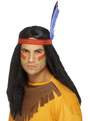 Pánská paruka Indian brave