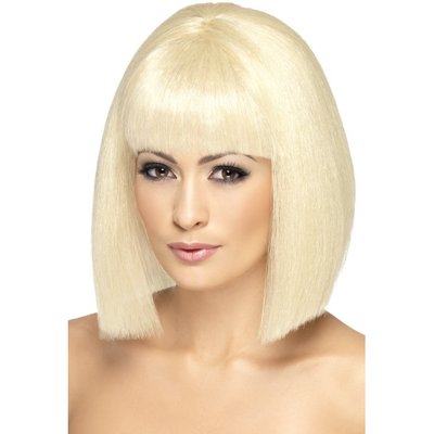 Dámská paruka Coquette blond krátká s ofinou