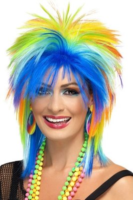 Dámská paruka Rainbow Punk