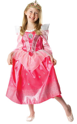 Dívčí kostým Šípková Růženka glitter