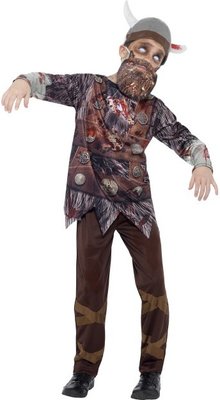 Dětský halloweenský kostým zombie viking