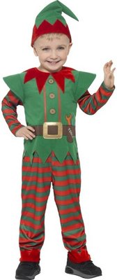 Dětský kostým elf, pruhovaný