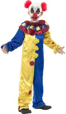 Dětský kostým modrožlutý klaun