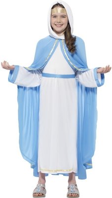 Dívčí kostým Marie světle modrý