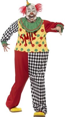 Pánský kostým strašidelný klaun