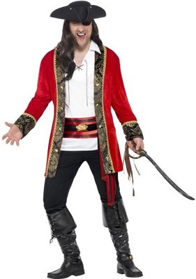 Pánský luxusní kostým pirátský náčelník