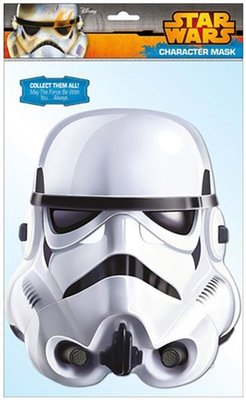 Papírová maska na tvář Star Wars - Storm trooper I.