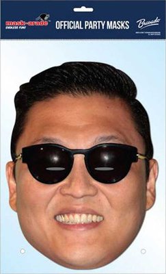 Papírová maska Psy Gangnam Style